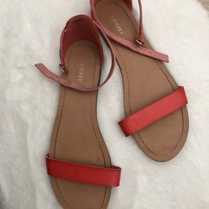 Red Strappy Sandals Old Navy Size 9